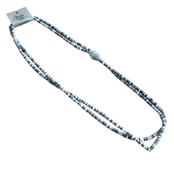 Vintage Tribal Style Beaded Double Strand Necklace - Picture 1 of 4